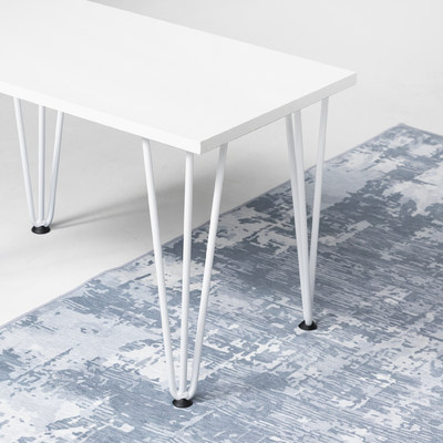 Опора мебельная FLASH h- 410, белый AKS 73291