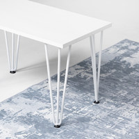 Опора мебельная FLASH h- 410, белый AKS 73291