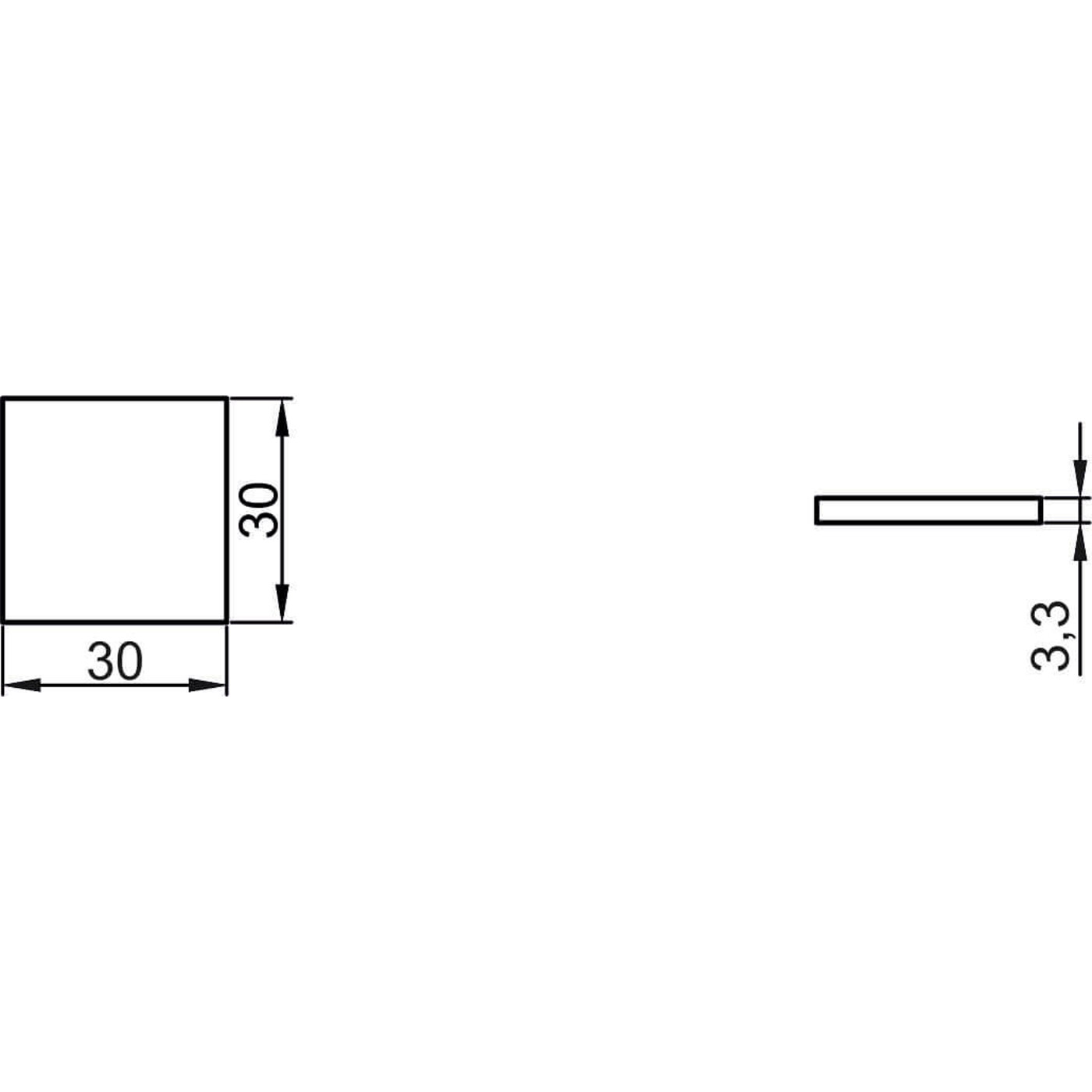 Подкладка самоприлипающая фетровая квадратная 30*30 (1уп1лист25шт) AKS 42031