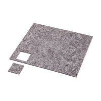 Подкладка самоприлипающая фетровая квадратная 25*25мм (1уп1лист36шт) AKS 42030