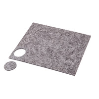 Подкладка самоприлипающая фетровая круглая d25мм (1уп1лист36шт) AKS 42033