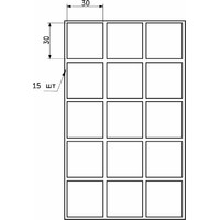 Подкладка самоприлипающая фетровая квадратная 30*30 (1лист15шт) AKS 36138