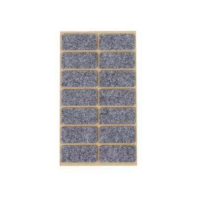 Подкладка самоприлипающая фетровая 44*20 (1 лист - 14 шт.) (ПЭ пакет) РП AKS 108608