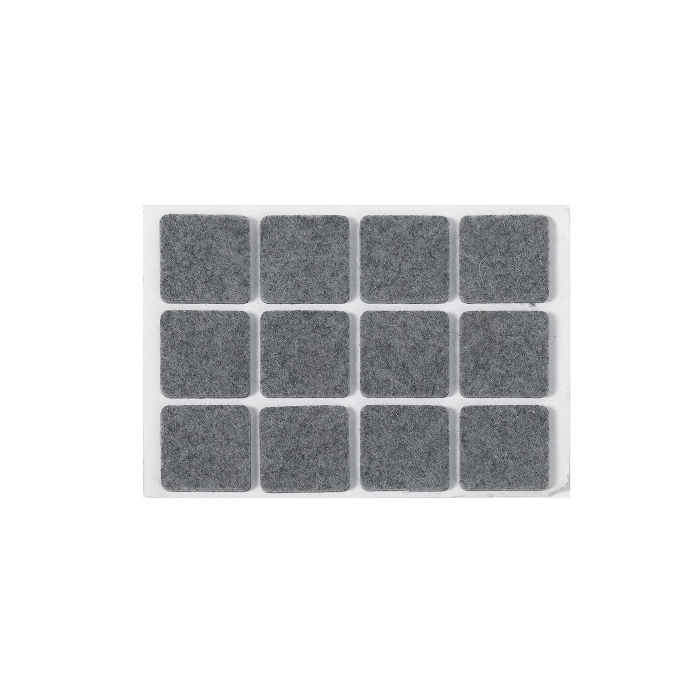 Подкладка самоприлипающая фетровая 25*25 (1 лист - 12 шт.) серая РП AKS 108006