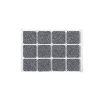 Подкладка самоприлипающая фетровая 25*25 (1 лист - 12 шт.) серая РП AKS 108006