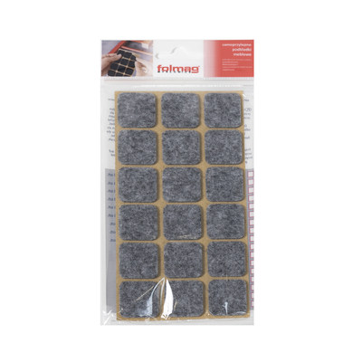 Подкладка самоприлипающая фетровая 25*25 h-2,4 мм (1 лист - 18 шт.) AKS 26782