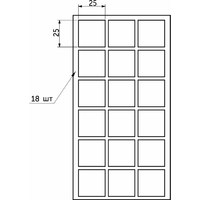 Подкладка самоприлипающая фетровая 25*25 (1 лист - 18 шт.) черная AKS 110817