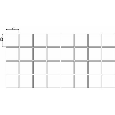 Подкладка самоприлипающая фетровая квадратная 25*25 (1 лист - 36 шт.) белая AKS 75542
