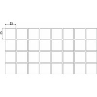 Подкладка самоприлипающая фетровая квадратная 25*25 (1 лист - 36 шт.) белая AKS 75542