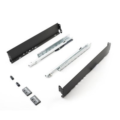EVA SlightBox комплект ящика L450мм,  H 80мм, серый, част. выдвижение с доводчиком (уп1 шт) 00-00004115