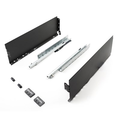 EVA SlightBox комплект ящика L450мм,  H150мм, серый, част. выдвижение с доводчиком (уп1 шт) 00-00004124