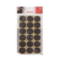 Подкладка самоприлипающая фетровая d25 мм (1 лист - 18 шт.) коричневая AKS 111361