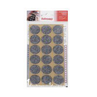 Подкладка самоприлипающая фетровая круглая d25 мм h2,4 мм (1 лист - 18 шт.) РП AKS 11112