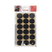 Подкладка самоприлипающая фетровая d25 мм (1 лист - 18 шт.) черная AKS 110809