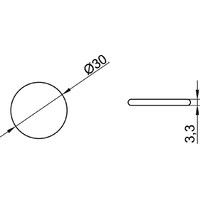 Подкладка самоприлипающая фетровая круглая d30 мм (1 лист - 25 шт.) AKS 42032