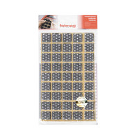 Подкладка самоприлипающая фетровая прорезиненная 15*15 (1 лист45 шт) серая AKS 109800