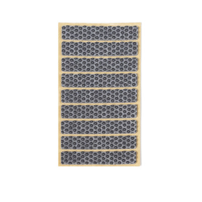 Подкладка самоприлипающая фетровая прорезиненная 15*80 (1 лист9 шт) серая AKS 109755