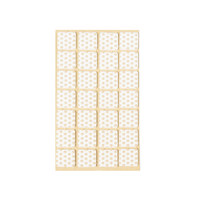 Подкладка самоприлипающая фетровая прорезиненная 20*20 (1 лист28 шт) белая AKS 109740