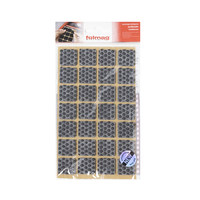 Подкладка самоприлипающая фетровая прорезиненная 20*20 (1 лист28 шт) серая AKS 109741