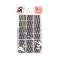 Подкладка самоприлипающая фетровая прорезиненная 25*25 (1 лист18 шт) серая AKS 109746