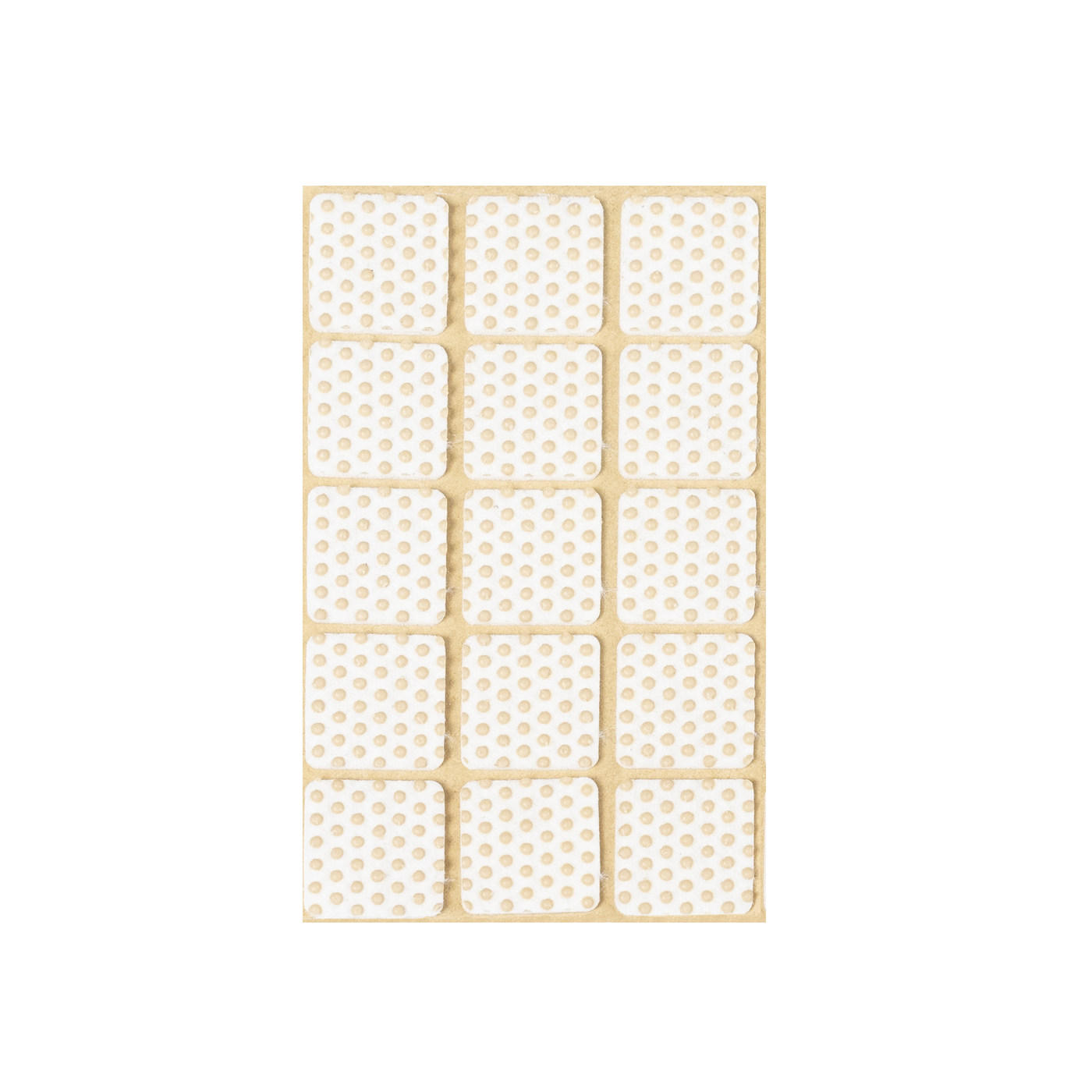 Подкладка самоприлипающая фетровая прорезиненная 30*30 (1 лист15 шт) белая AKS 109747