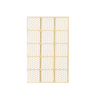 Подкладка самоприлипающая фетровая прорезиненная 30*30 (1 лист15 шт) белая AKS 109747