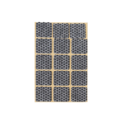 Подкладка самоприлипающая фетровая прорезиненная 30*30 (1 лист15 шт) серая AKS 109749