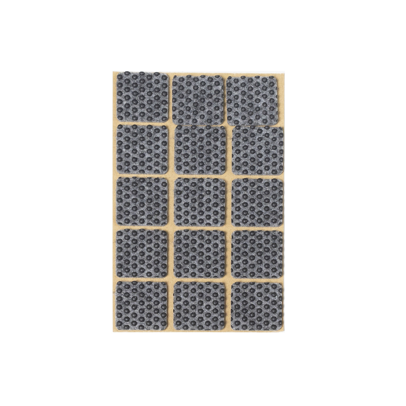 Подкладка самоприлипающая фетровая прорезиненная 30*30 (1 лист15 шт) серая AKS 109749