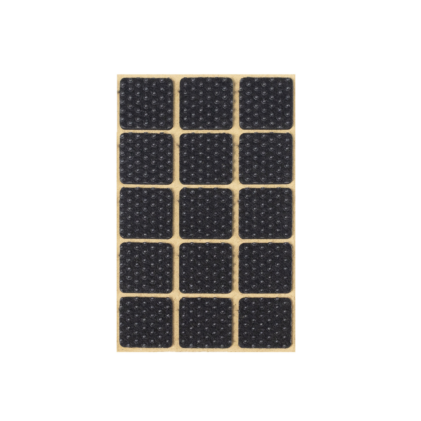 Подкладка самоприлипающая фетровая прорезиненная 30*30 (1 лист15 шт) черная AKS 109750