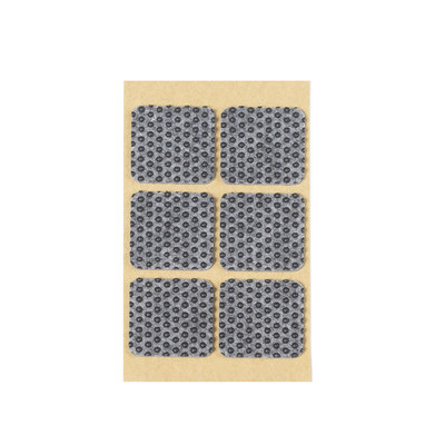 Подкладка самоприлипающая фетровая прорезиненная 40*40 (1лист6 шт) серая AKS 109752