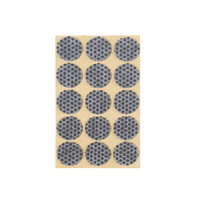 Подкладка самоприлипающая фетровая прорезиненная d30 мм (1 лист - 15 шт.) серая AKS 109729