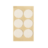 Подкладка самоприлипающая фетровая прорезиненная d40 мм (1 лист - 6 шт.) белая AKS 109732