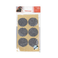 Подкладка самоприлипающая фетровая прорезиненная d40 мм (1 лист - 6 шт.) серая AKS 109733