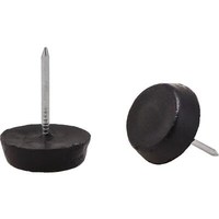 Подпятник с гвоздём одинарный, черный  AKS  82923