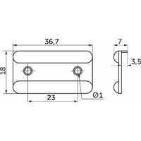 Подпятник пластиковый, черный AKS  66396 (снят с пр-ва) (нов.код 122002)