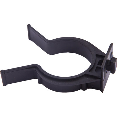 Клипса для цоколя, пластик, черная AKS 45199