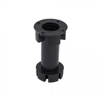 Ножка цокольная НЕ разборная, высота 100 мм. цвет черный (300шт) AKS 86502