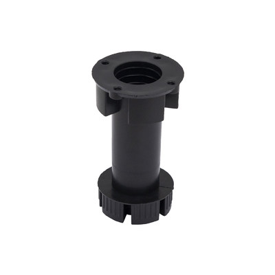 Ножка цокольная НЕ разборная, высота 100 мм. цвет черный (300шт) AKS 86502