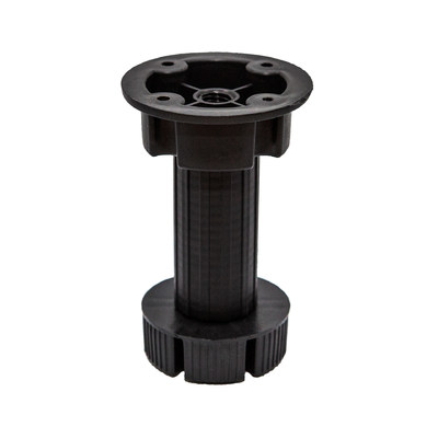 Ножка цокольная НЕ разборная, высота 100 мм. цвет черный (300шт) AKS 86502