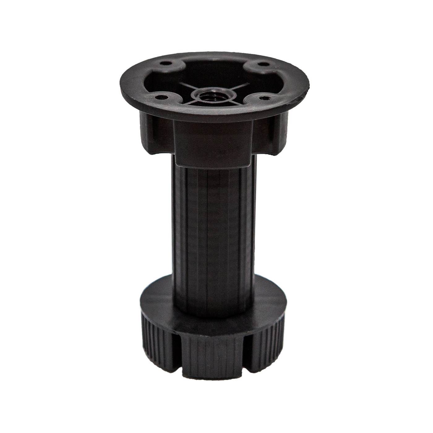 Ножка цокольная НЕ разборная, высота 100 мм. цвет черный (300шт) AKS 86502