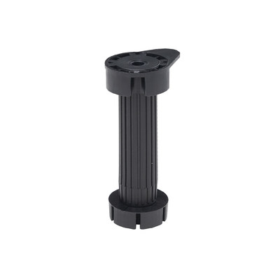 Ножка цокольная, высота 150 мм, с овальным креплением, цвет черный (200шт.)(аналог 88214)  AKS 89162