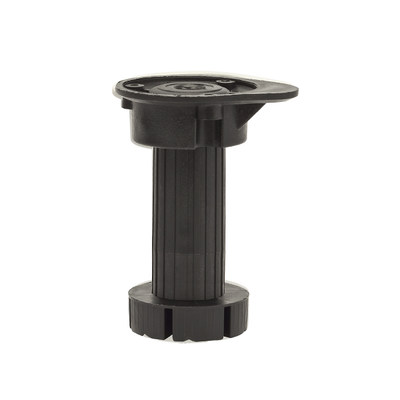 Опора кух. регулируемая 95-125 мм разборная черн. под саморез (без клипсы) МФ 4775