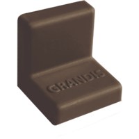 Уголок метал. Grandis 20*20мм с накладкой № 9 венге