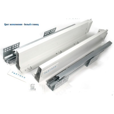 Л-бокс 89х400 белый глянец PB89Л/400/W(gl) ПАРТНЕР