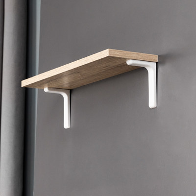 Полкодержатель-регоменсоль L 120мм, белый AKS  23303