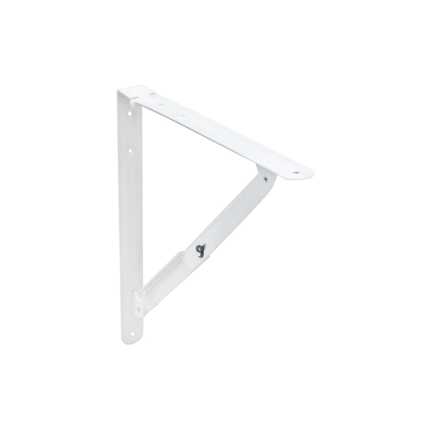 Полкодержатель складной модель 3, белый AKS  73042