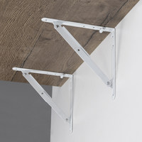 Полкодержатель складной модель 3, белый AKS  73042