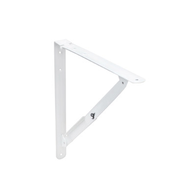 Полкодержатель складной модель 3, белый AKS  73042