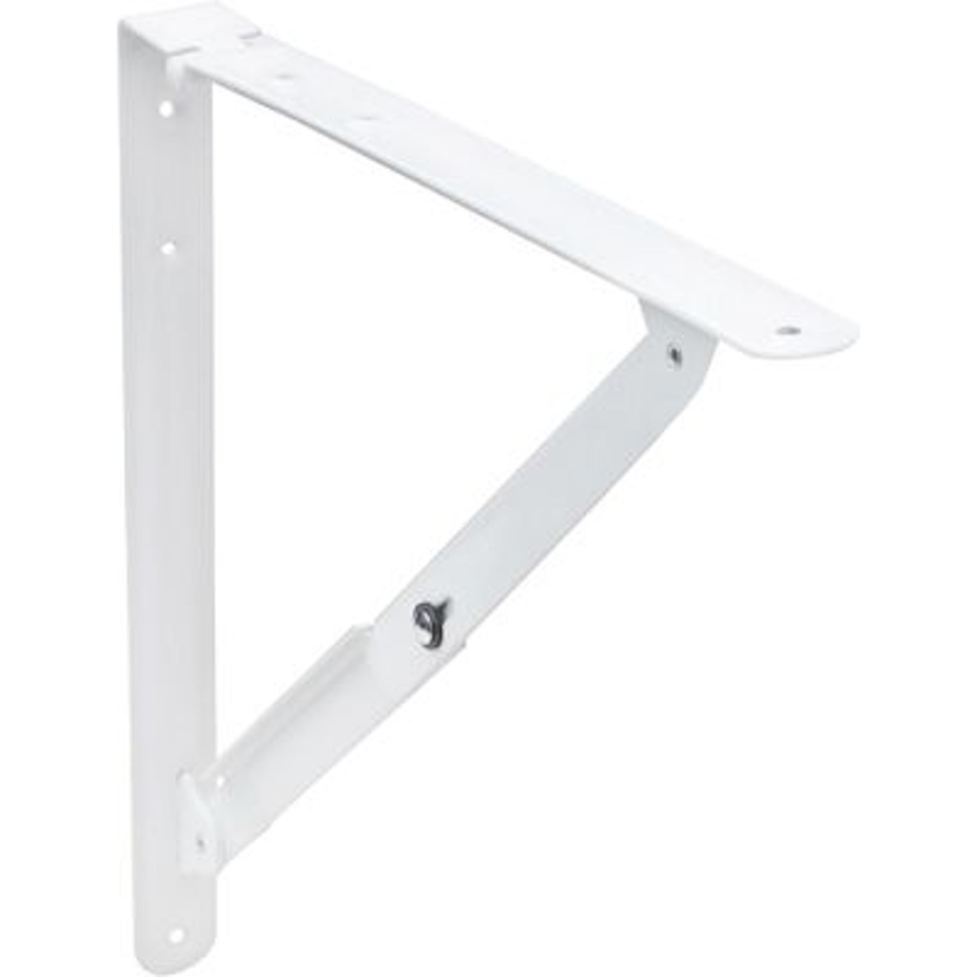 Полкодержатель складной модель 3, белый AKS  73042