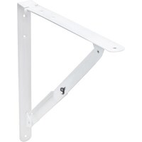 Полкодержатель складной модель 3, белый AKS  73042